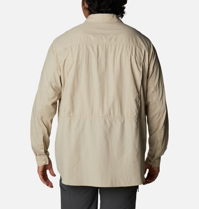 Men's Columbia Silver Ridge 2.0 Long Sleeve Shirts Khaki | Plus Size CA-A3610